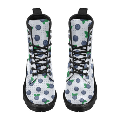 Blueberry Pattern Print Design BB02 Women's Boots