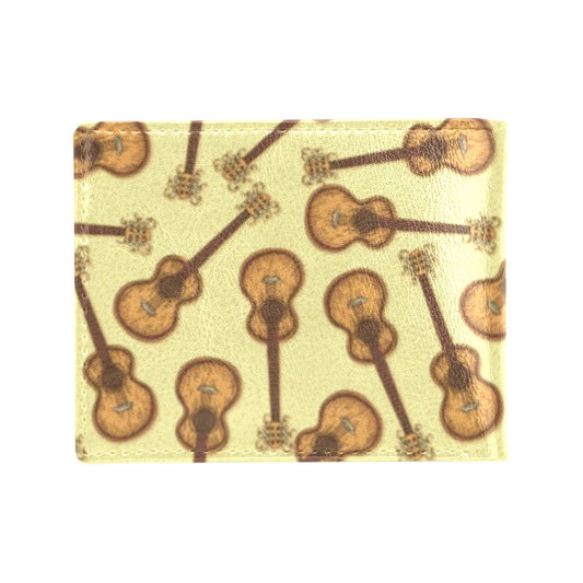 Acoustic Guitar Print Design LKS402 Men's ID Card Wallet