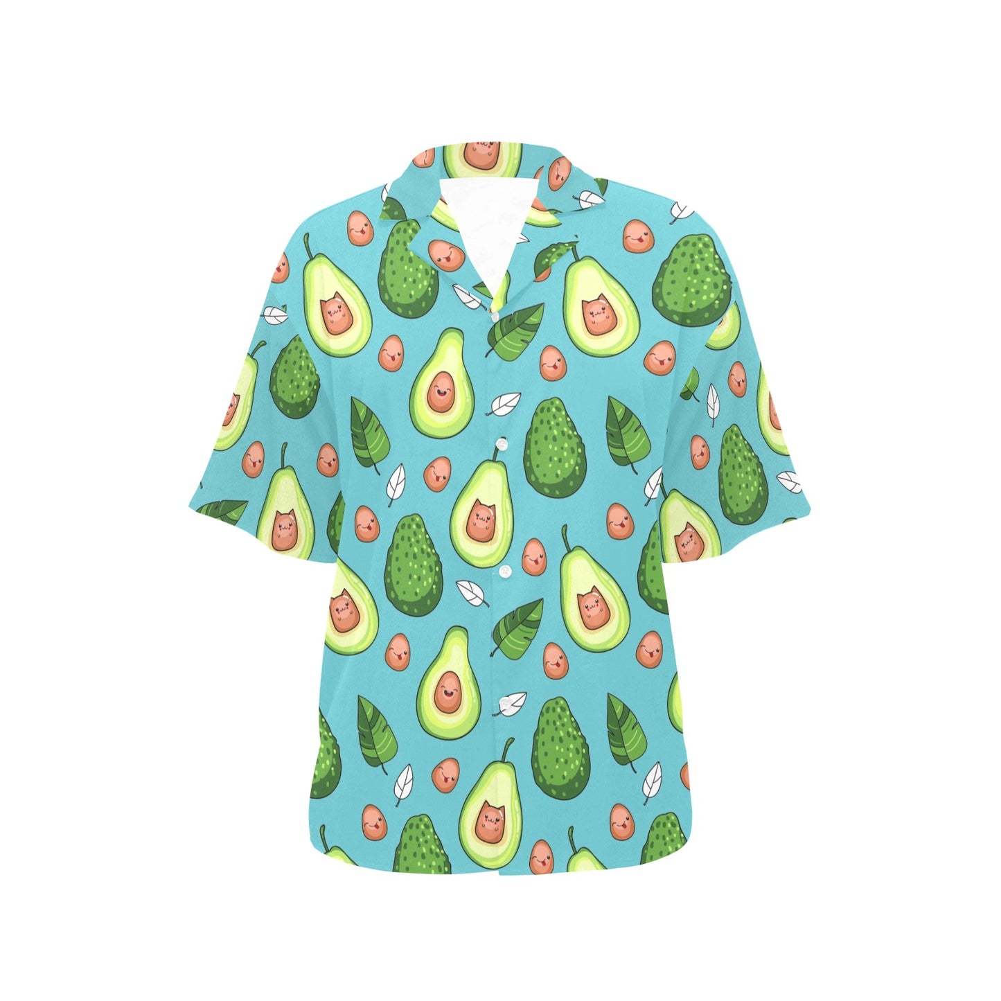 Avocado Pattern Print Design AC05 Women's Hawaiian Shirt