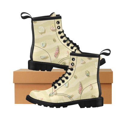 Beach with Seashell Theme Women's Boots