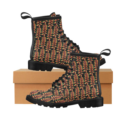 Heliconia Pattern Print Design HL05 Women's Boots