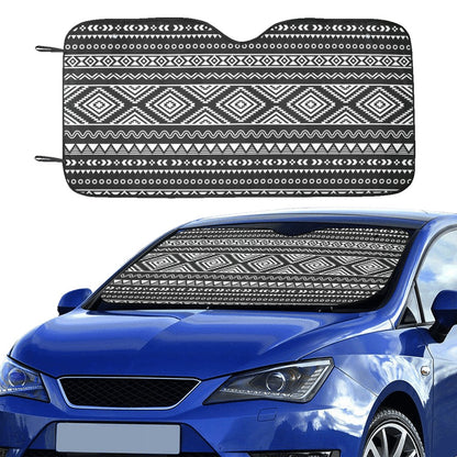 Tribal Pattern Print Design LKS301 Car front Windshield Sun Shade