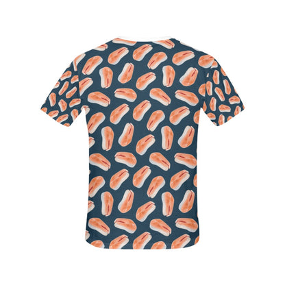 Salmon Steak Print Design LKS306 Women's  T-shirt