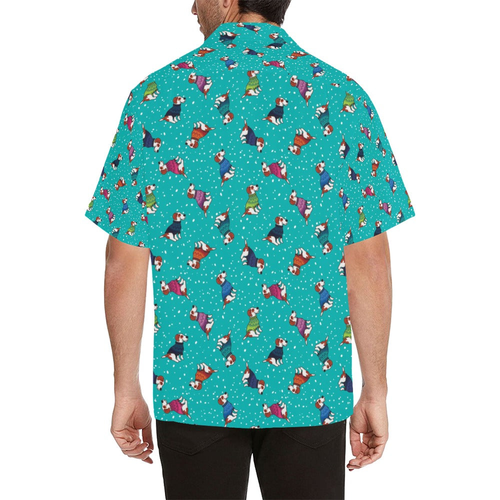 Russell Terriers Print Design LKS309 Men's Hawaiian Shirt