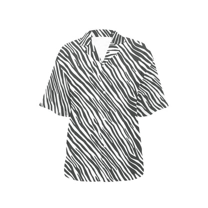 Zebra Classic Print Design LKS302 Women's Hawaiian Shirt