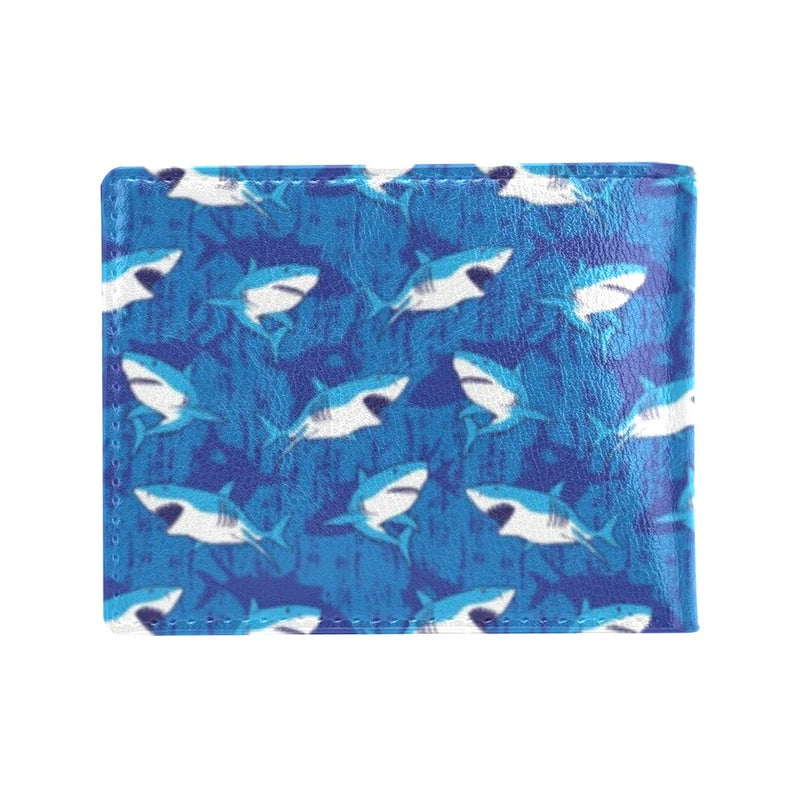 Shark Print Design LKS308 Men's ID Card Wallet