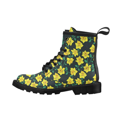 Daffodils Pattern Print Design DF03 Women's Boots