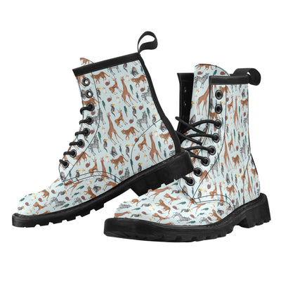 Safari Animal Print Design LKS306 Women's Boots