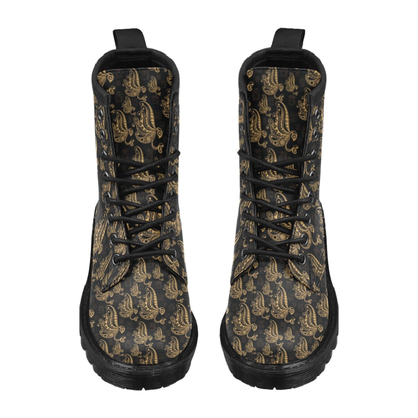 Owl Tribal Polynesian Design Print Women's Boots