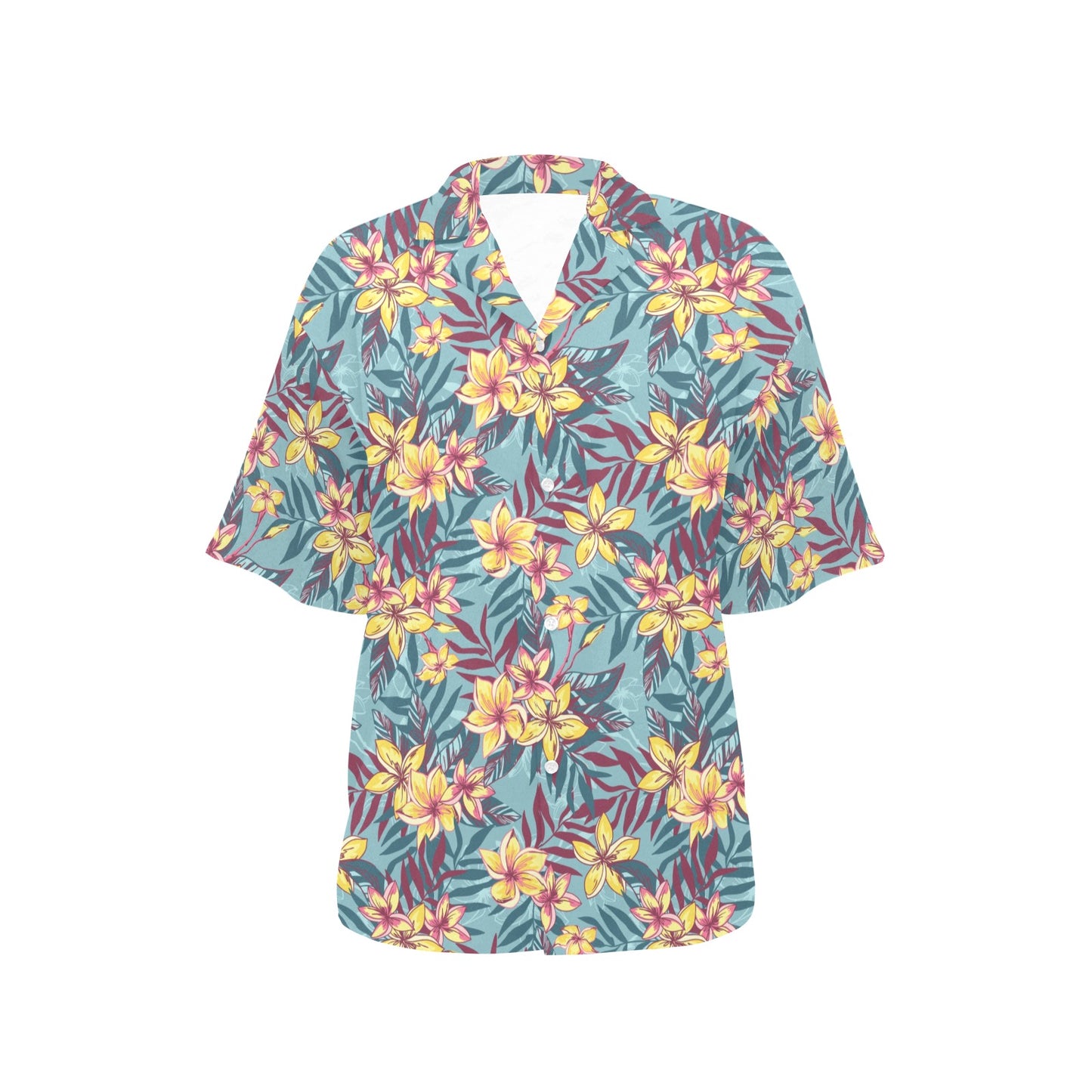 Summer Floral Print Design LKS304 Women's Hawaiian Shirt