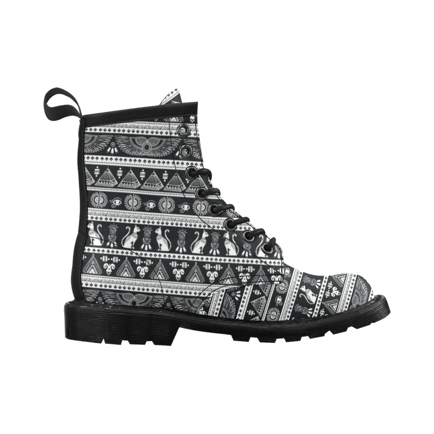 Tribal Pattern Print Design LKS305 Women's Boots
