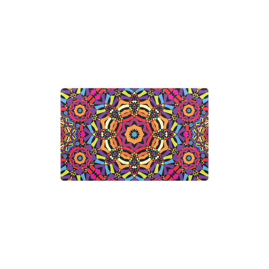Kaleidoscope Pattern Print Design 01 Kitchen Mat