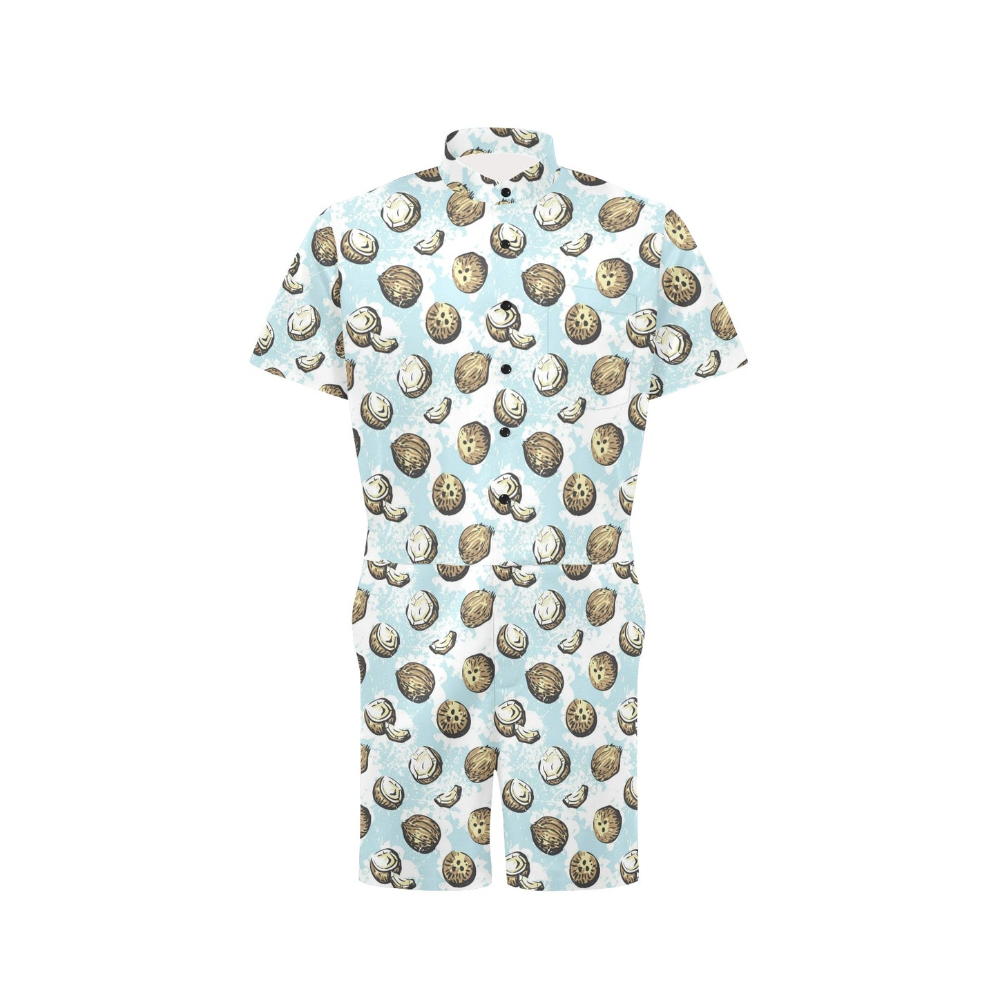 Coconut Pattern Print Design CN01 Men's Romper