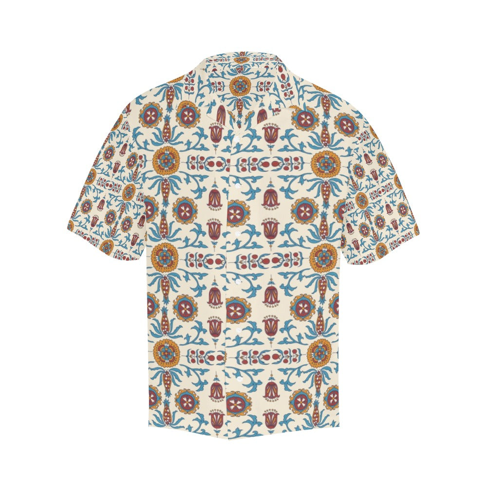 Suzani Print Design LKS301 Men's Hawaiian Shirt