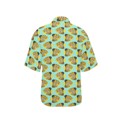 Angelfish Print Design LKS402 Women's Hawaiian Shirt