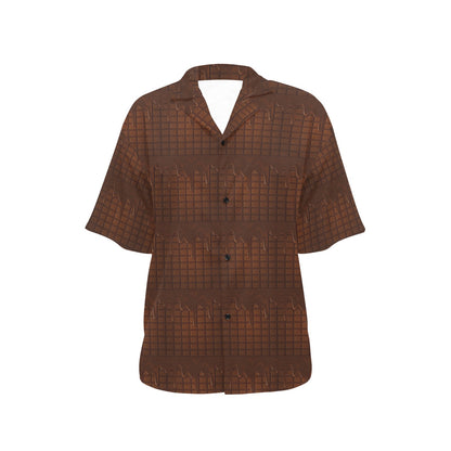 Chocolate Pattern Print Design 01 Women's Hawaiian Shirt