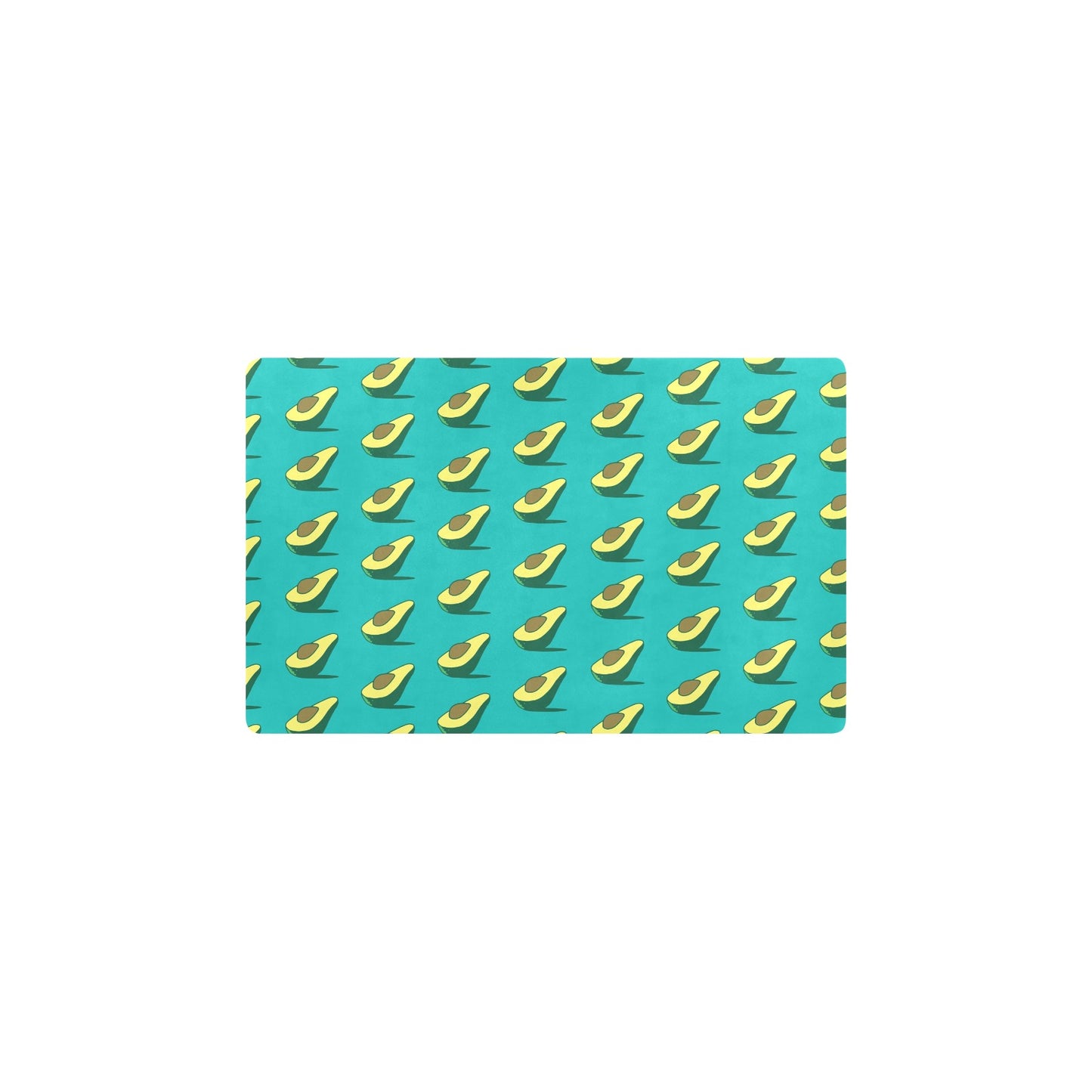 Avocado Pattern Print Design 03 Kitchen Mat