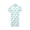 Sea Turtle Pattern Print Design T01 Men's Romper