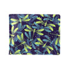 Dragonfly Lime Blue Print Pattern Men's ID Card Wallet