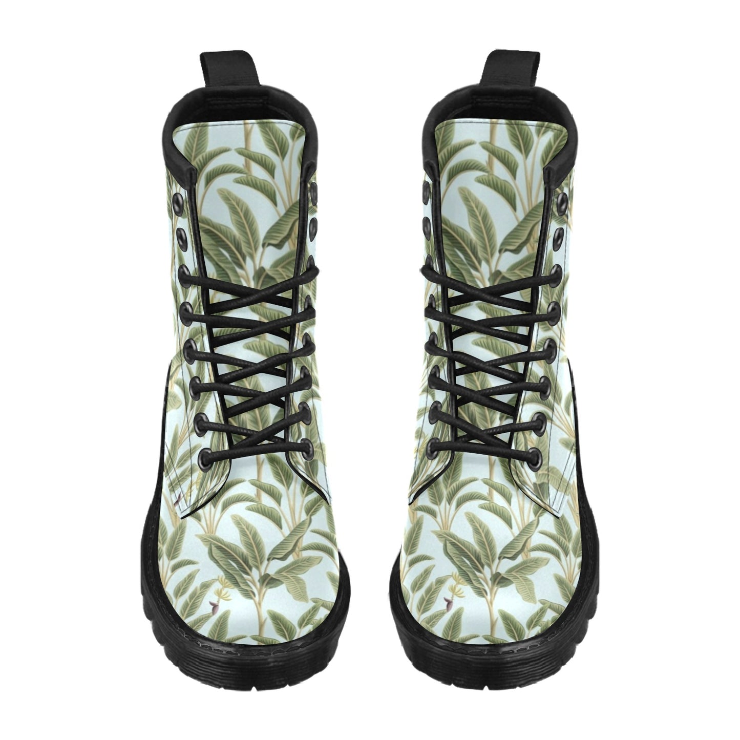 Banana Leaf Pattern Print Design BL03 Women's Boots