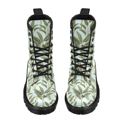 Banana Leaf Pattern Print Design BL03 Women's Boots