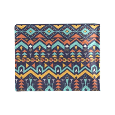 Aztec Style Print Pattern Men's ID Card Wallet