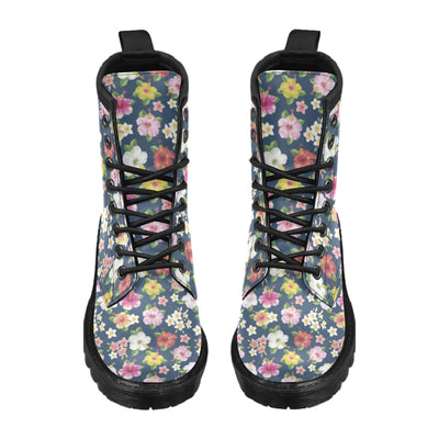 Hibiscus Sweet Print Design LKS304 Women's Boots