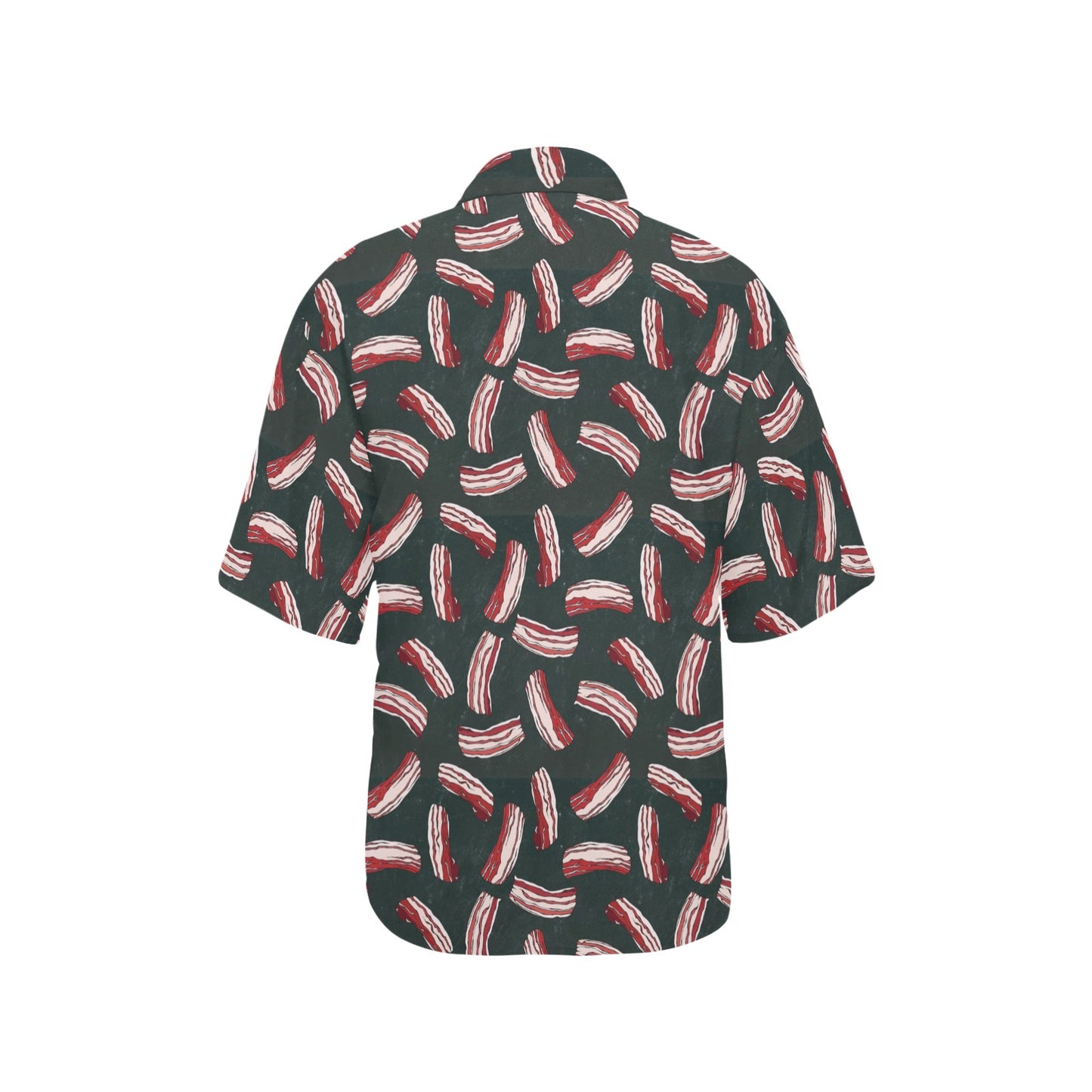 Bacon Pattern Print Design 02 Women's Hawaiian Shirt