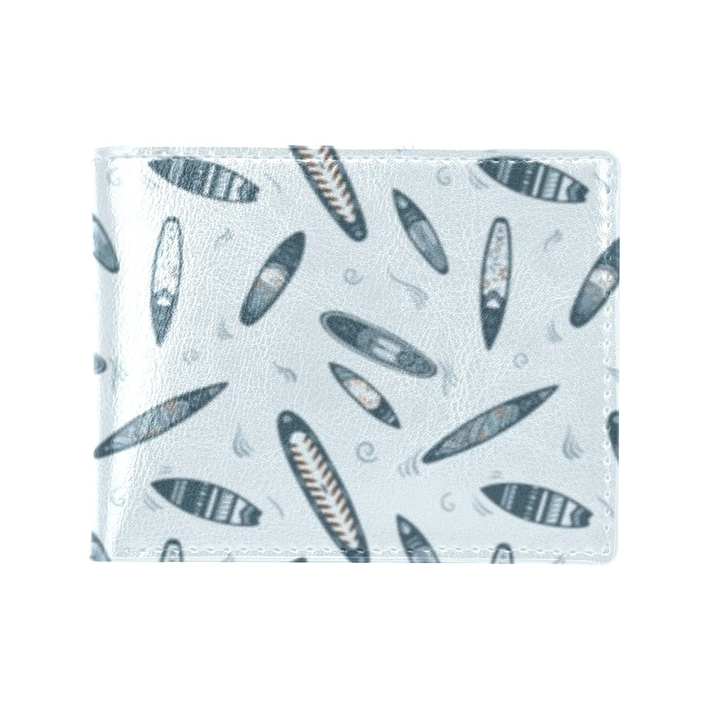 Surfboard Print Design LKS306 Men's ID Card Wallet