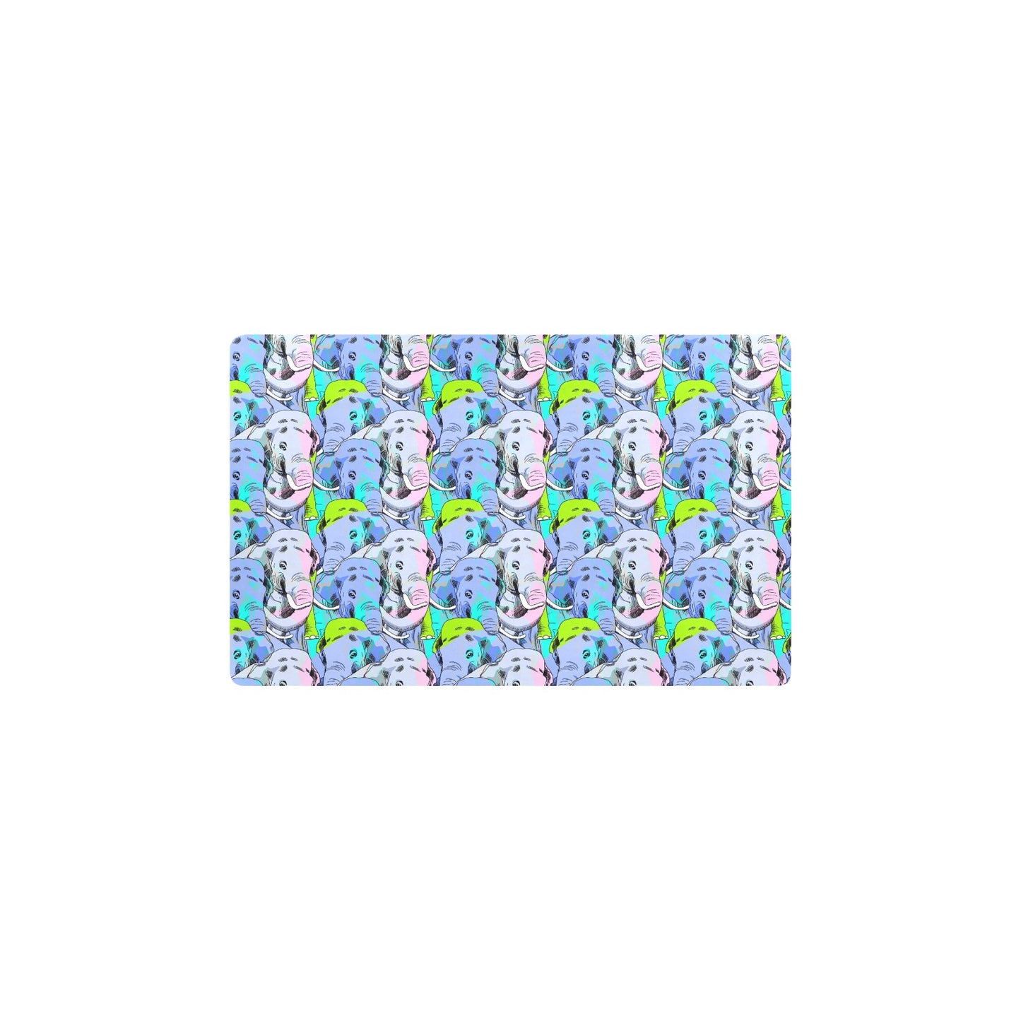 Elephant Art color Print Pattern Kitchen Mat
