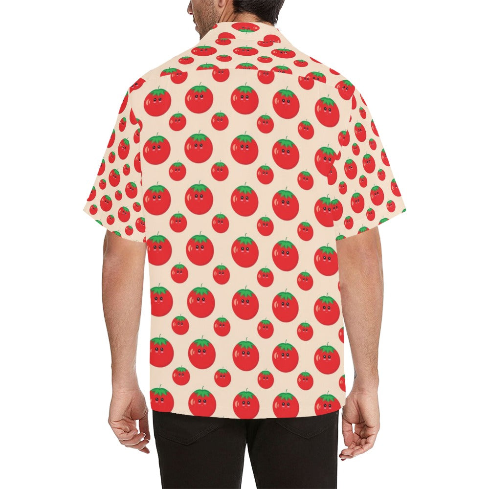 Tomato Print Design LKS308 Men's Hawaiian Shirt