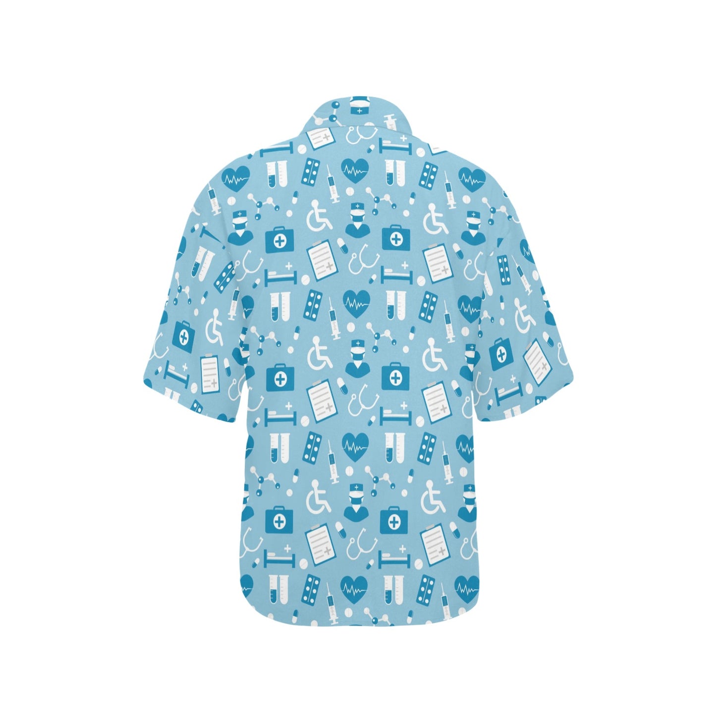 Medical Pattern Print Design 05 Women's Hawaiian Shirt