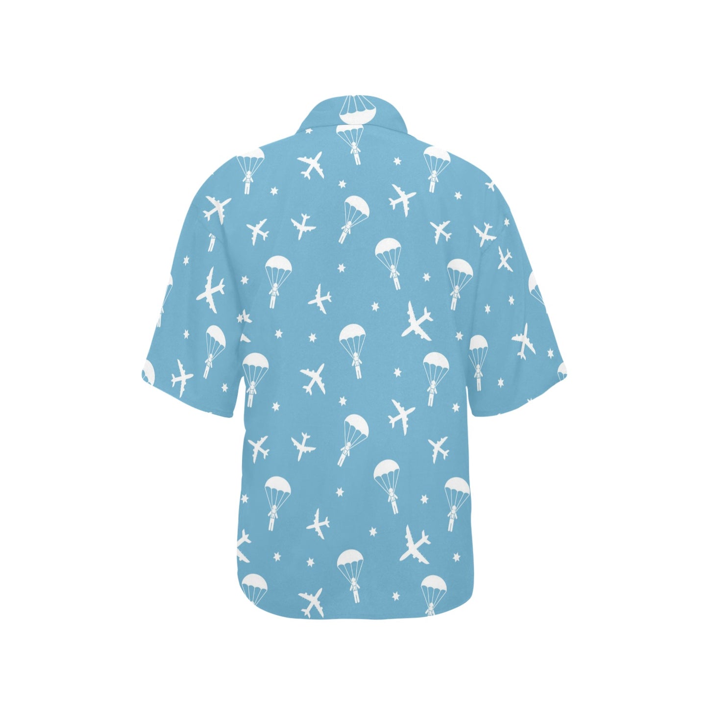 Skydiver Print Design LKS303 Women's Hawaiian Shirt