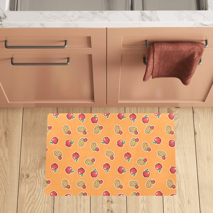 Apple Pie Pattern Print Design 02 Kitchen Mat