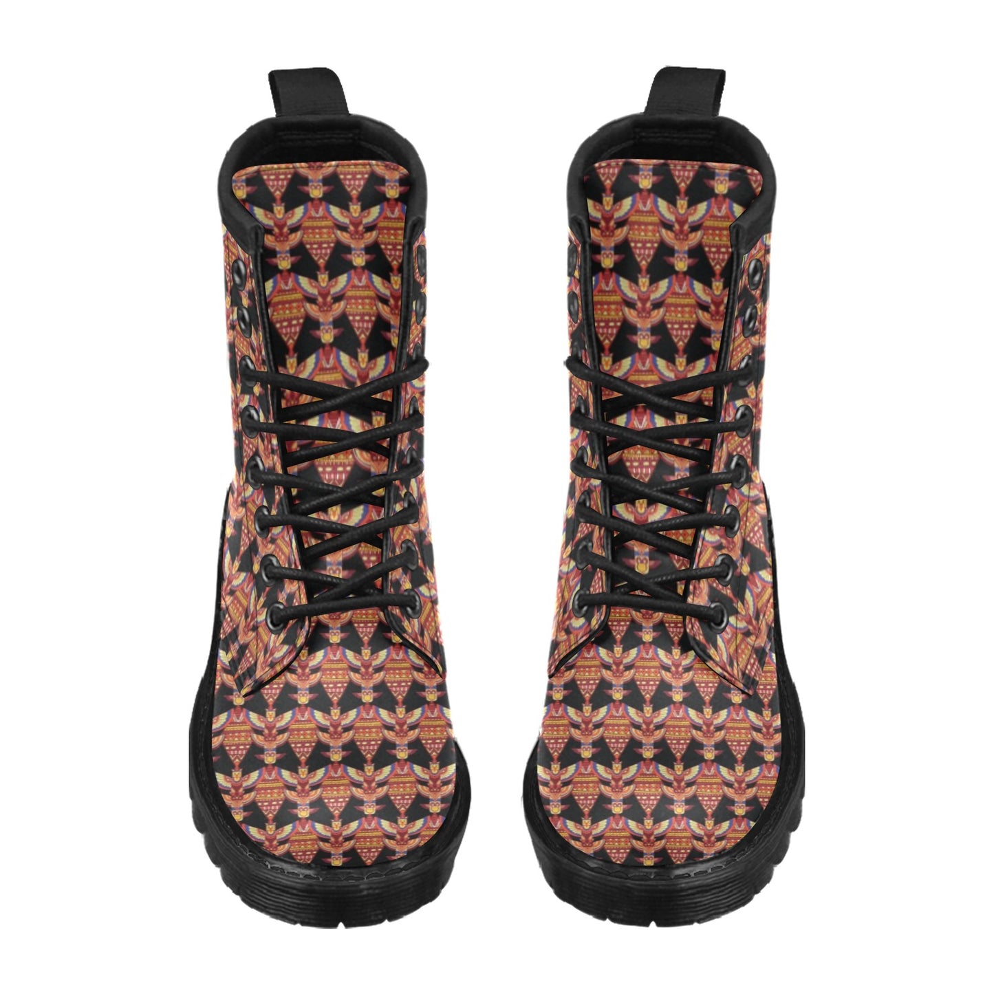 Totem Pole Print Women's Boots