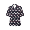 Chicken Pattern Print Design 03 Women's Hawaiian Shirt