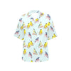 Bird Sweet Themed Print Pattern Women's Hawaiian Shirt