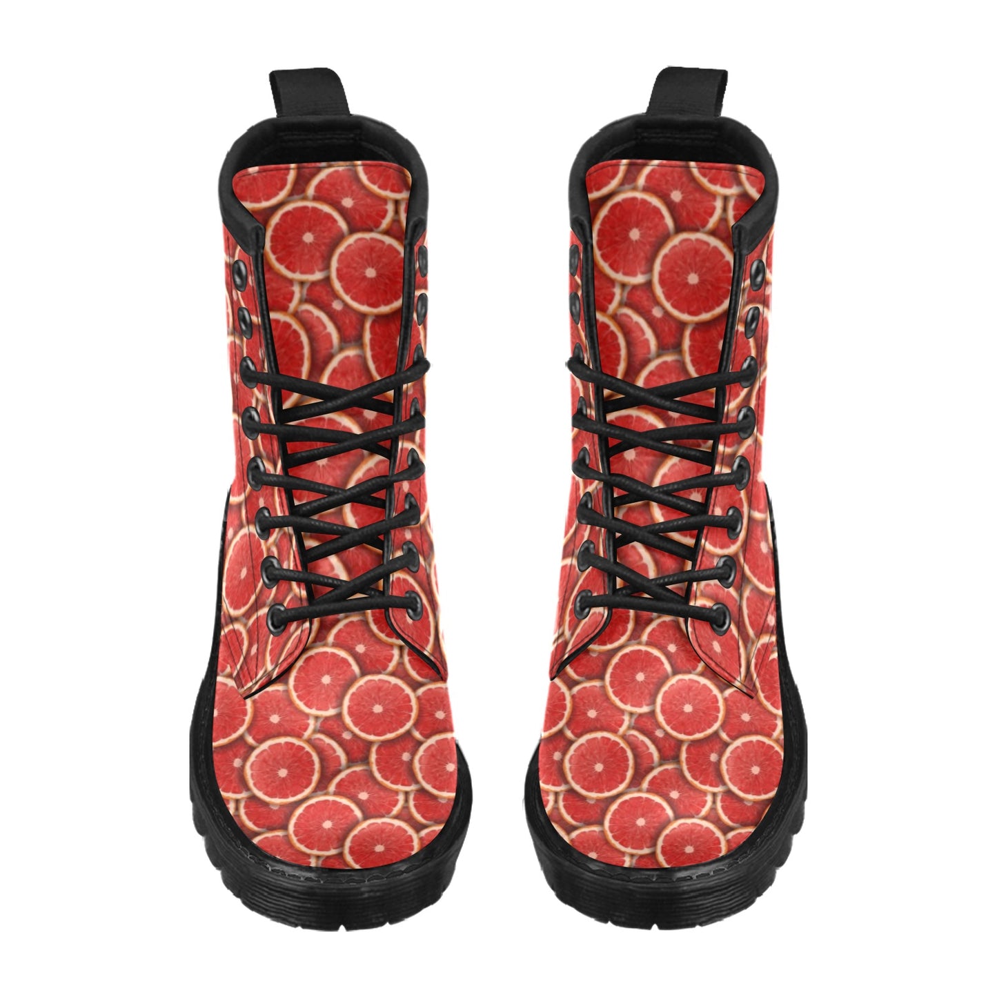 Grapefruit Pattern Print Design GF05 Women's Boots