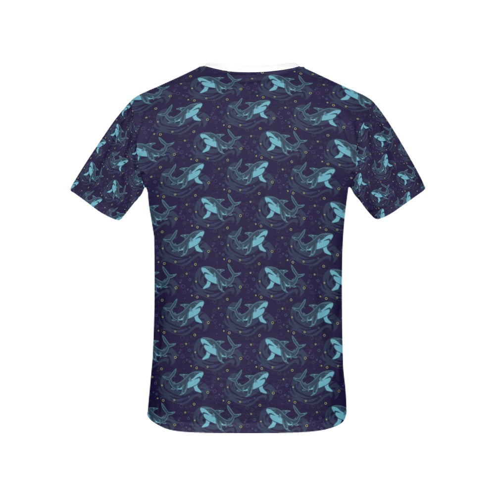 Shark Print Design LKS306 Women's  T-shirt