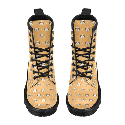 Shih Tzu Print Design LKS303 Women's Boots