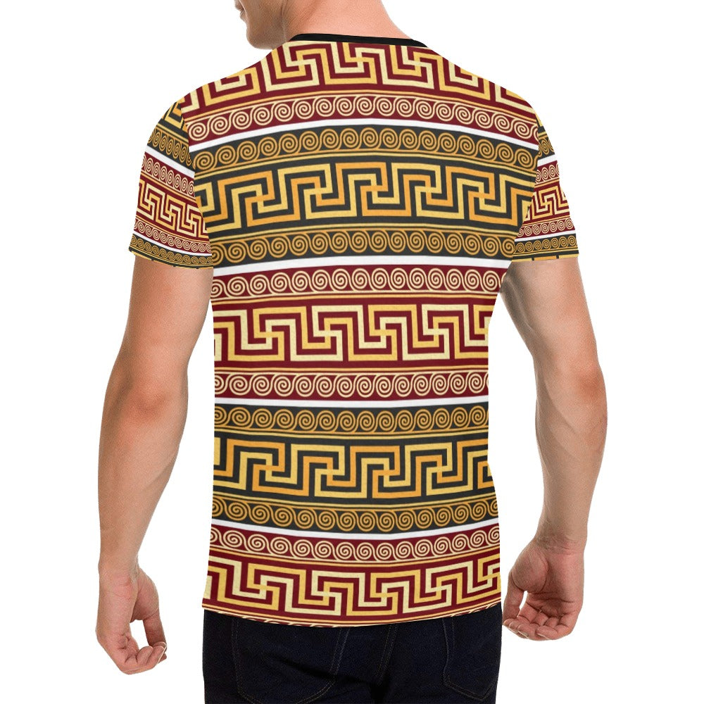 Ancient Greek Pattern Print Design LKS302 Men's All Over Print T-shirt