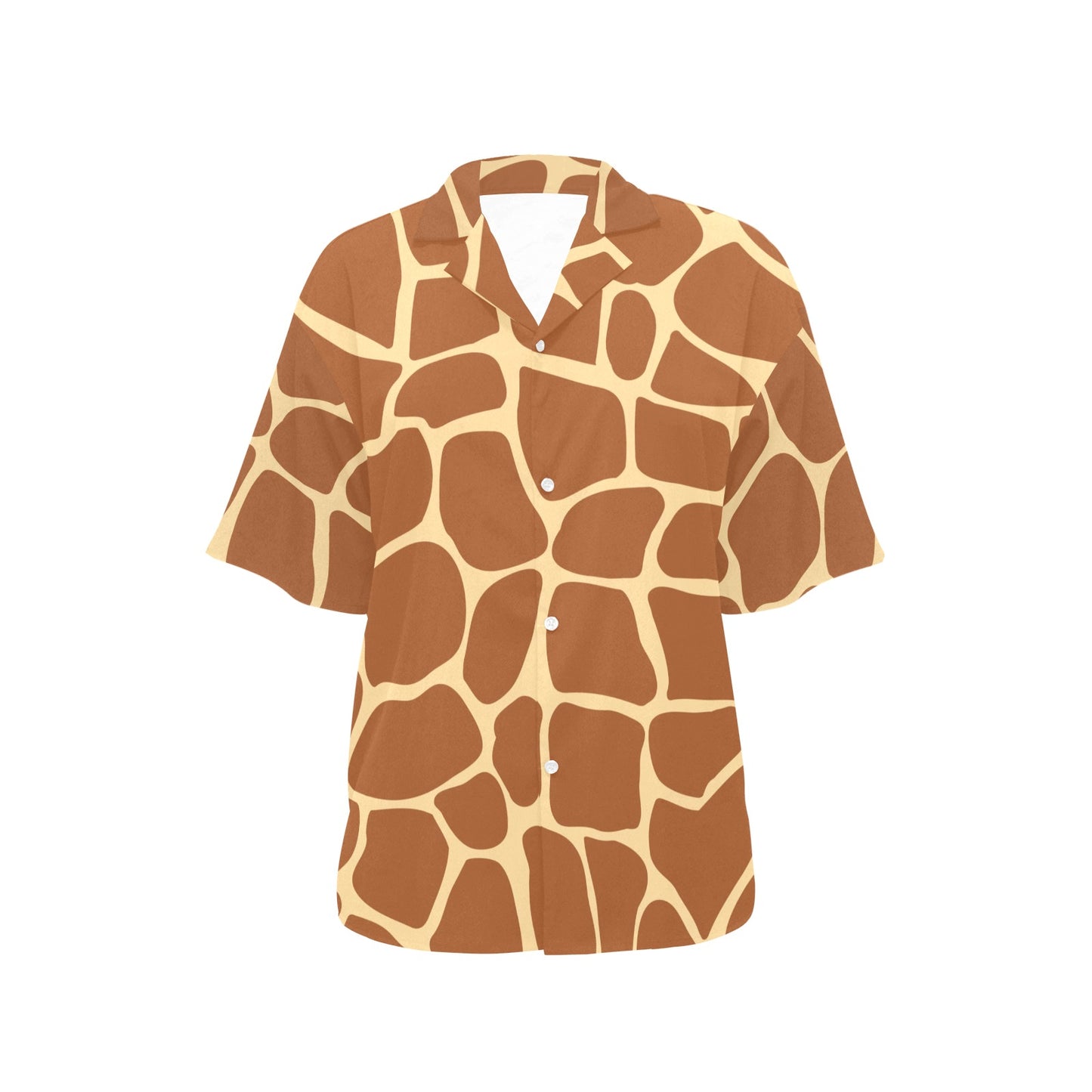 Giraffe Texture Print Women's Hawaiian Shirt