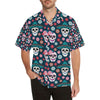 Sugar Skull Print Design LKS308 Men's Hawaiian Shirt