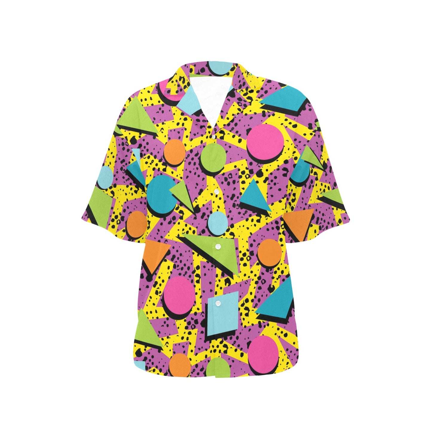 80s Pattern Print Design 1 Women's Hawaiian Shirt