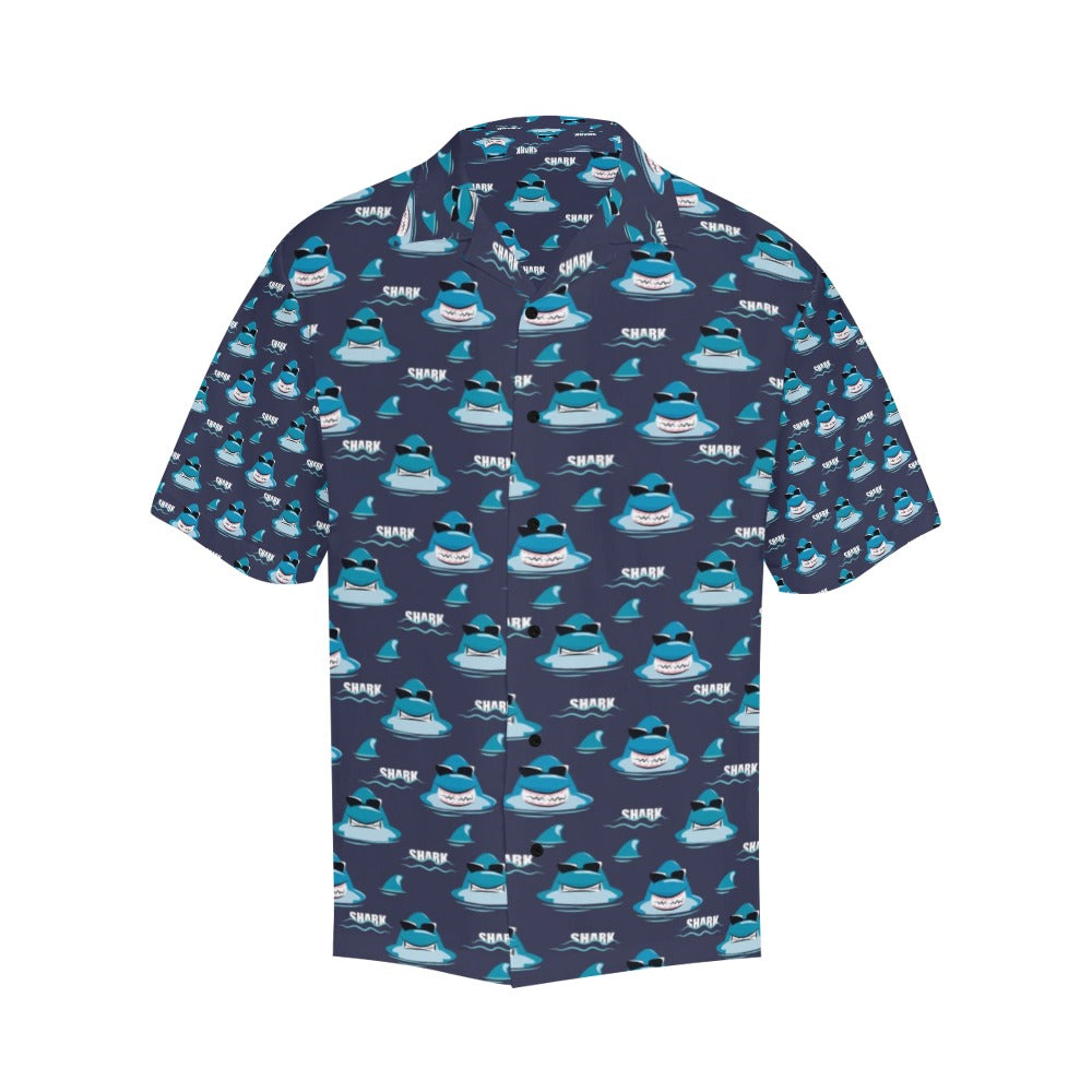 Shark Print Design LKS309 Men's Hawaiian Shirt