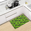 Green Kelly Camo Print Kitchen Mat