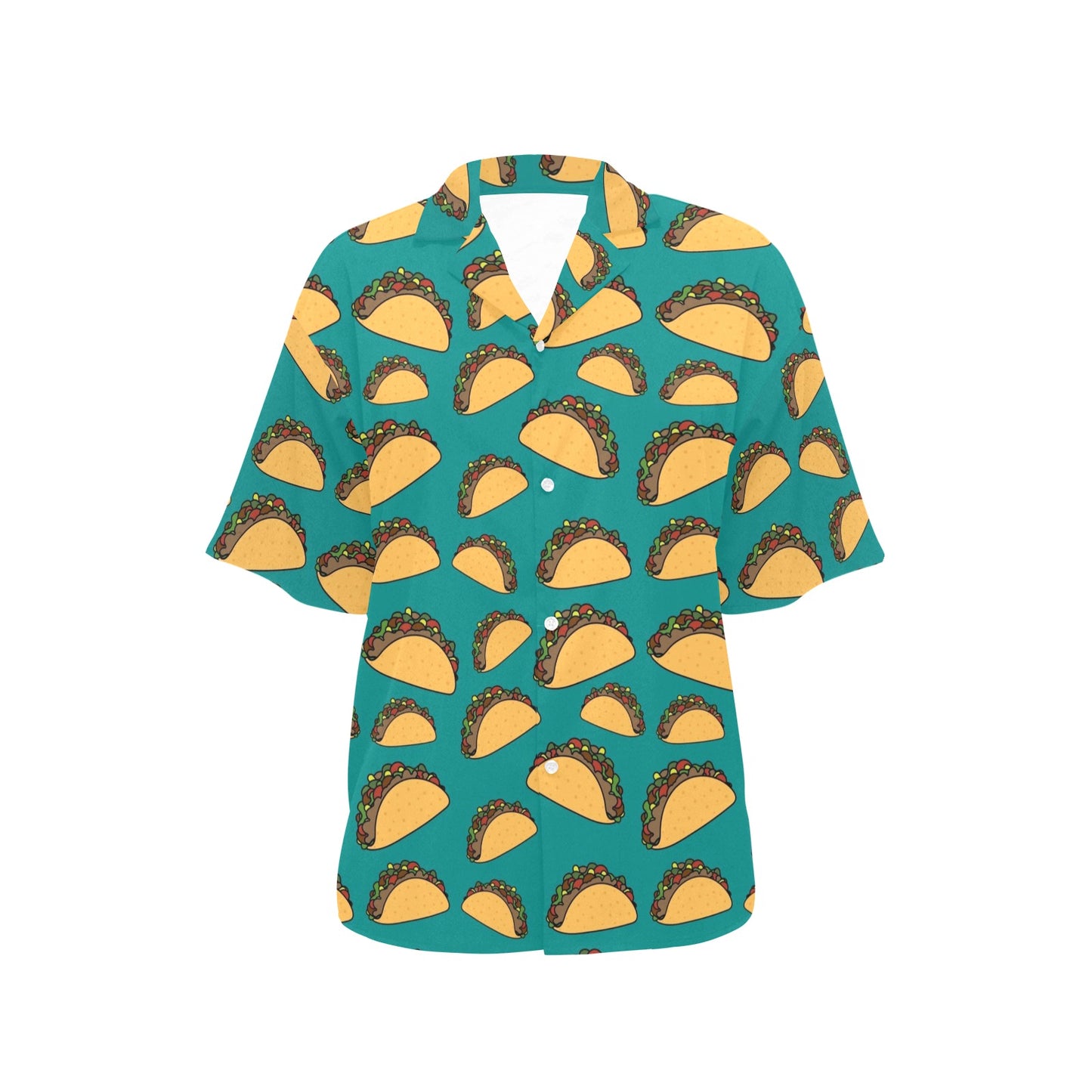 Taco Pattern Print Design TC07 Women's Hawaiian Shirt