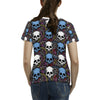 Skull Print Design LKS305 Women's  T-shirt