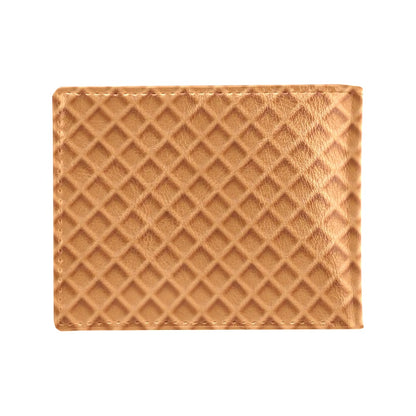 Waffle Texture Print Design LKS301 Men's ID Card Wallet
