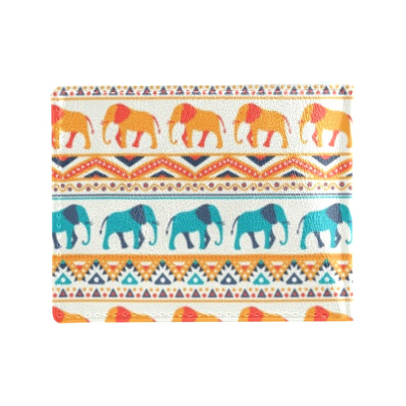 Elephant Aztec Ethnic Print Pattern Men's ID Card Wallet